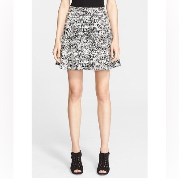 Theory 'Doreene Tweedscape' Print Woven Skirt Small - Picture 1 of 12